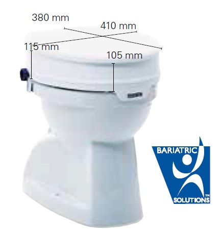 Rehausseur de toilettes pour WC avec couvercle pour adultes